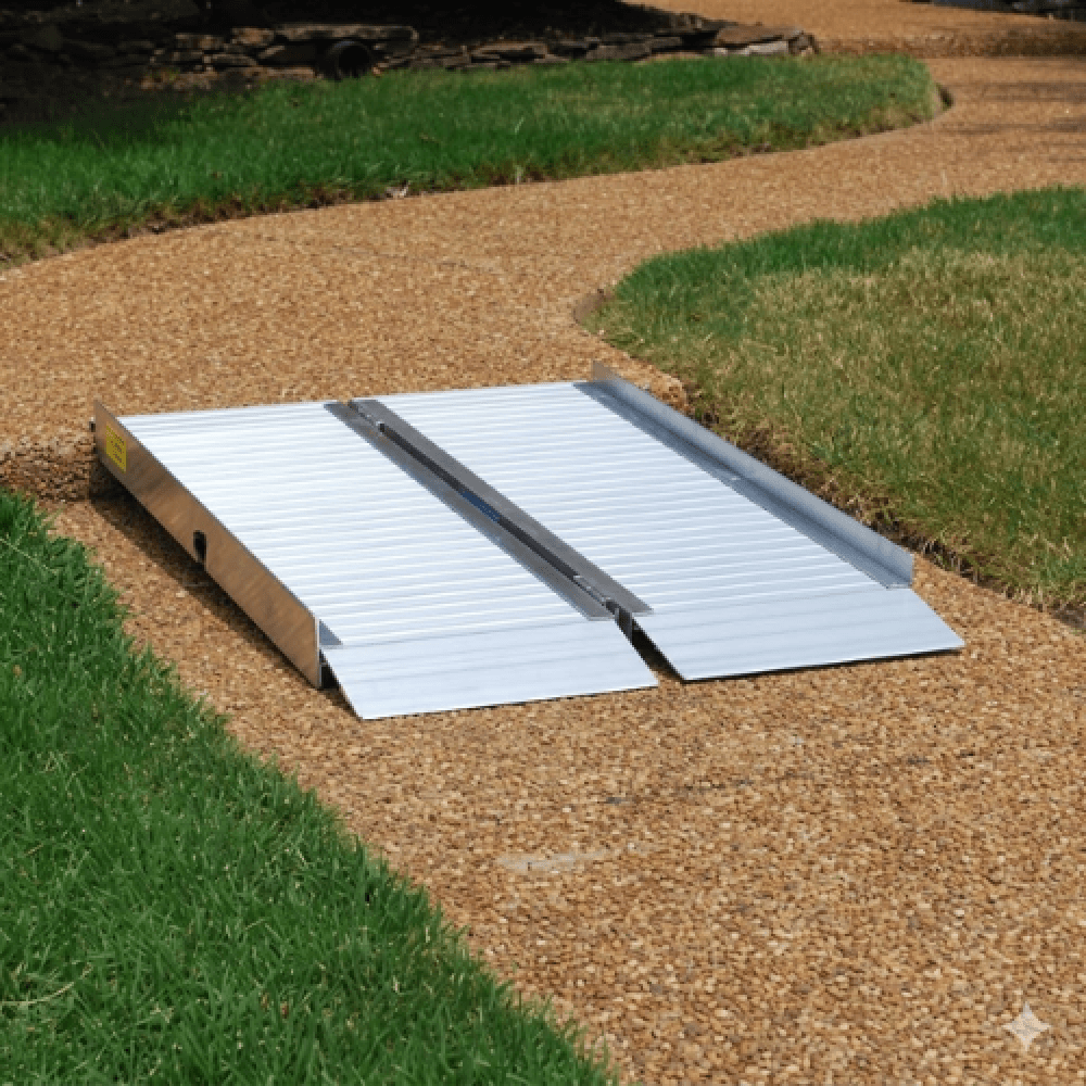 Folding Aluminum Wheelchair Ramp, 270kg Capacity