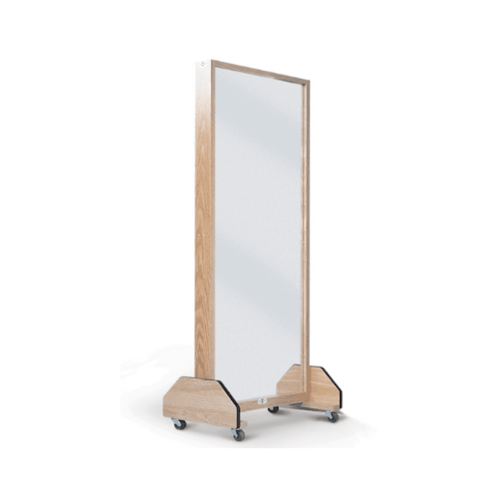 مرآة متحركة للعلاج الطبيعي بإطار خشبي | Mobile Mirror