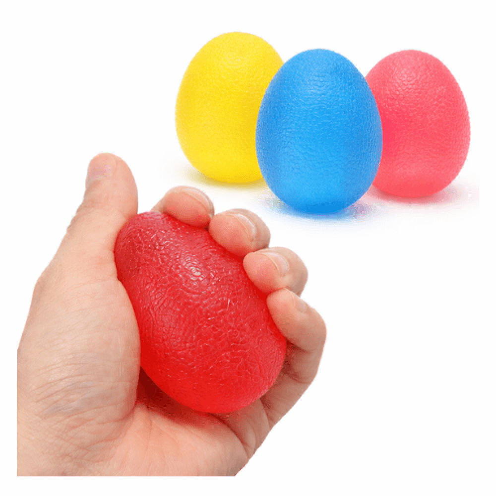 Oval Silicone Hand Exercise Ball Set