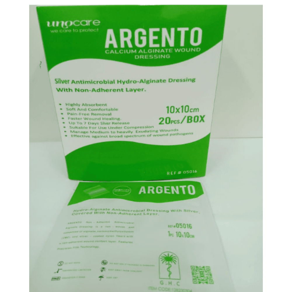 Argento Silver Wound Dressing, 10×10cm