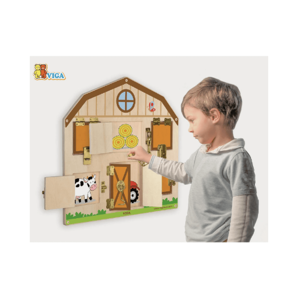 Lock Activity Board, Wall-Mounted