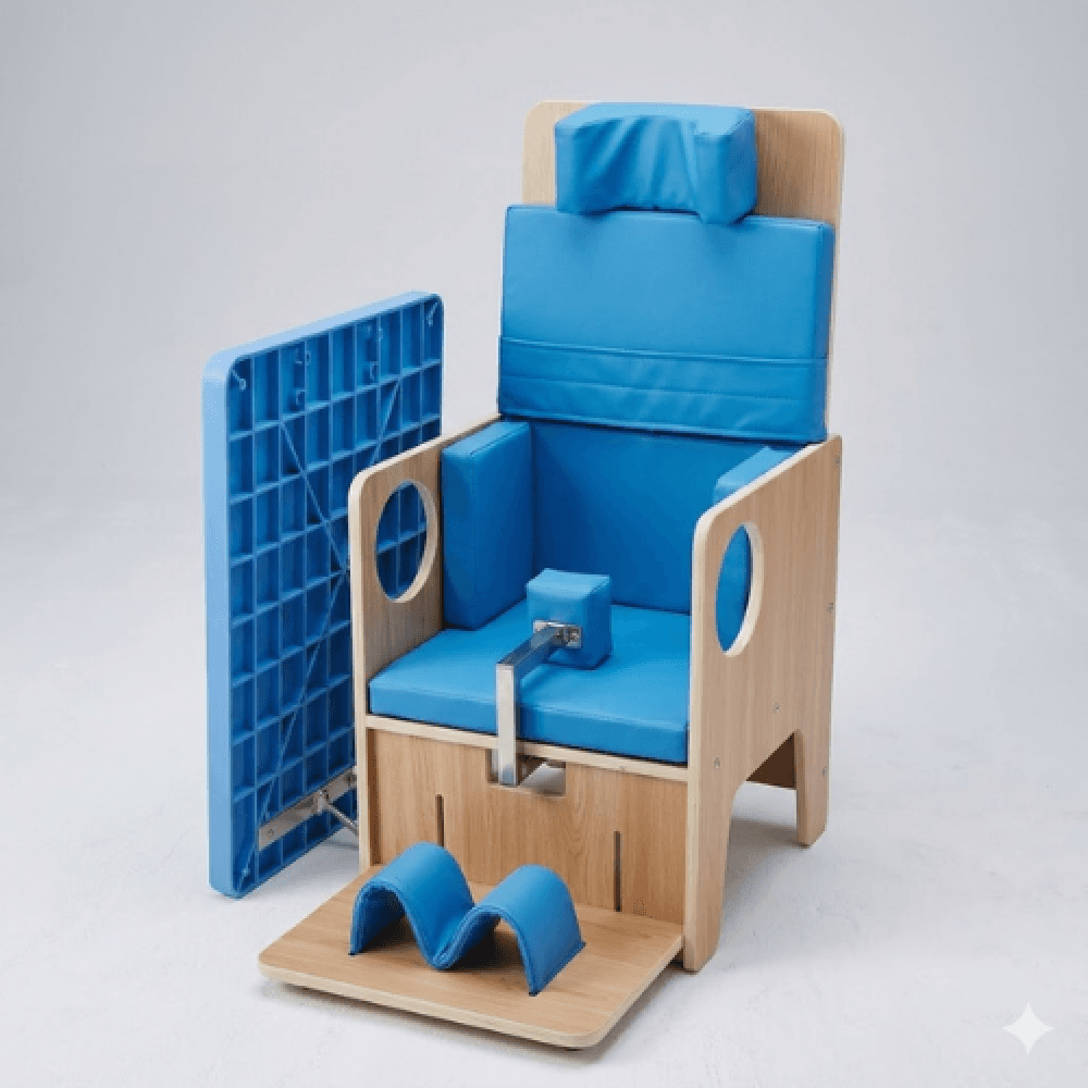 Pediatric Wooden Postural Support Chair