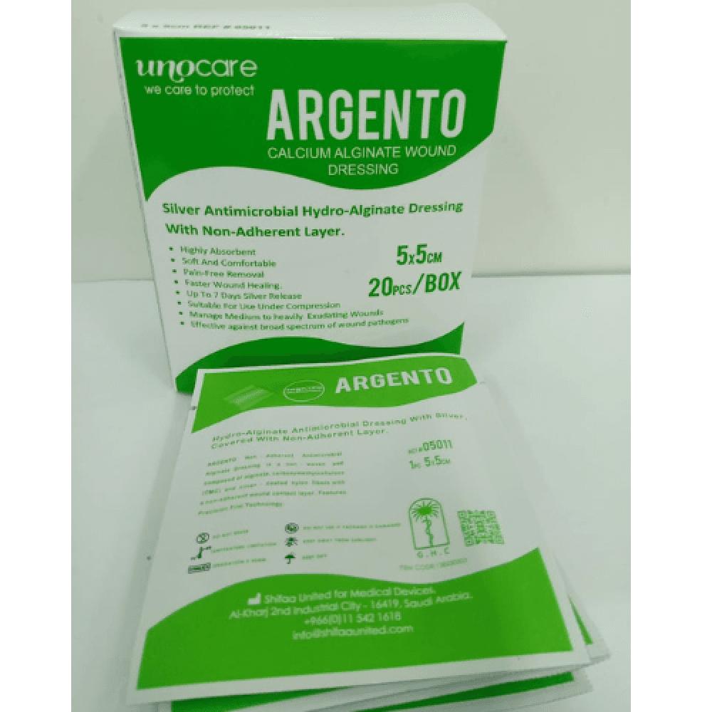 Argento Silver Wound Dressing, 5×5cm