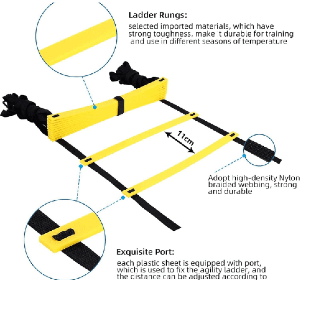 Adjustable Folding Training Ladder