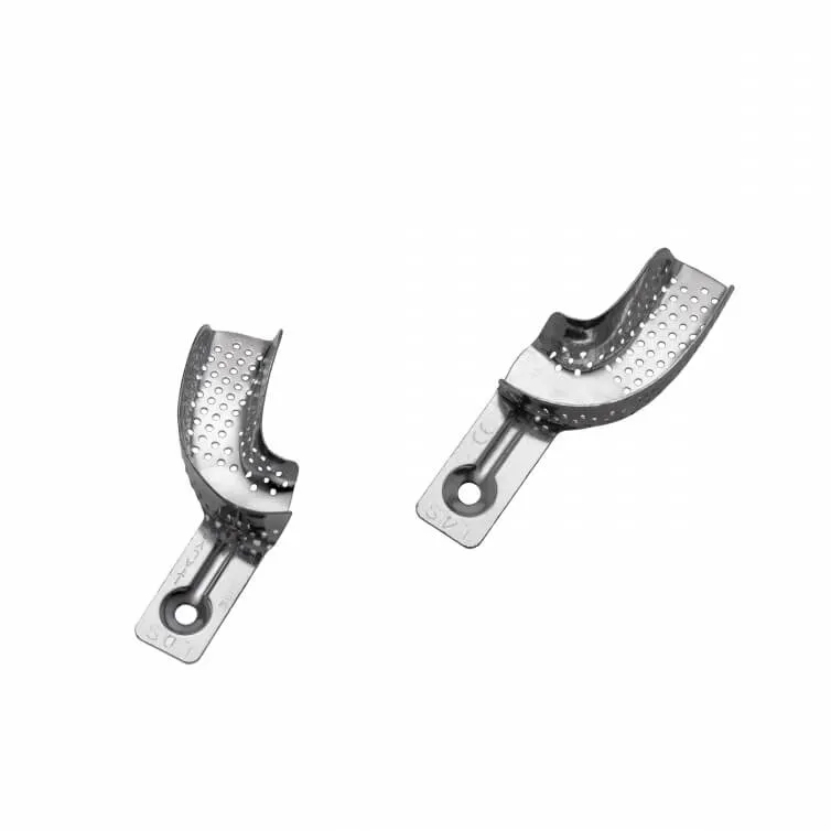 Aluminum Half Impression Trays #4 (Medium), PK/2
