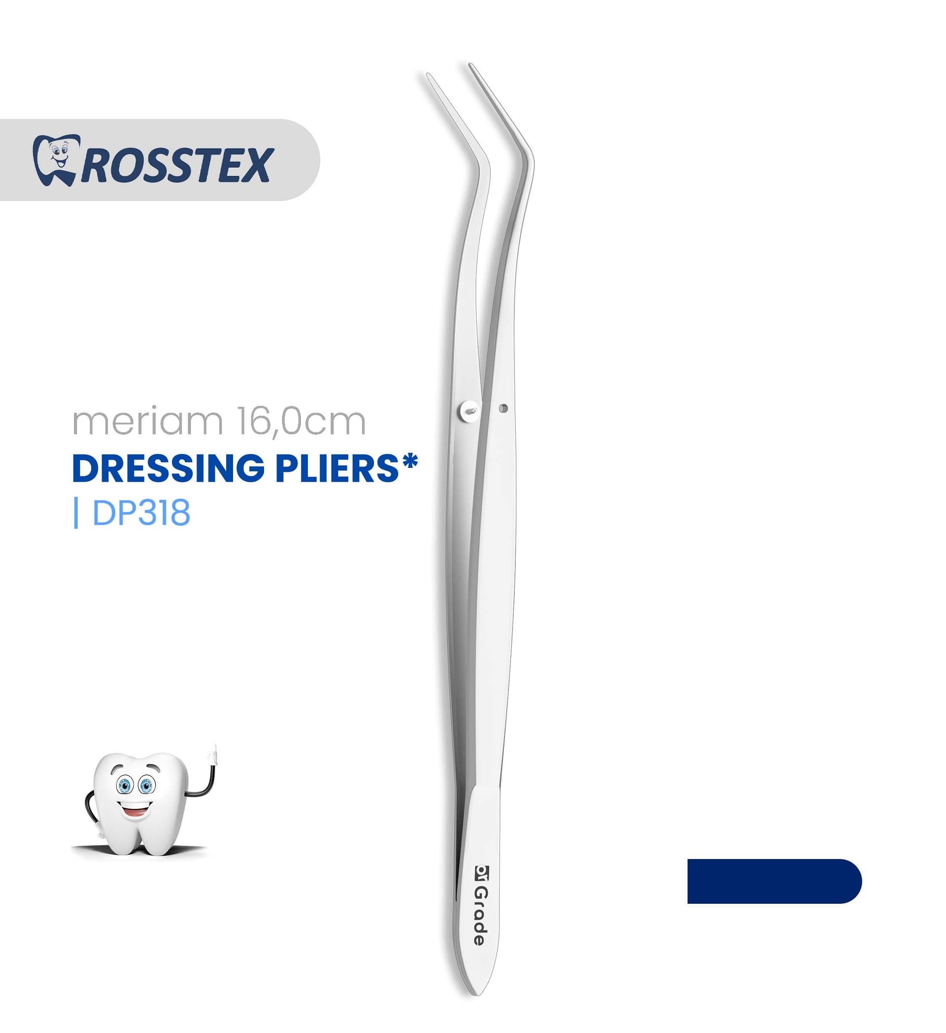 Dental Dressing Plier, Meriam, 16.0 cm