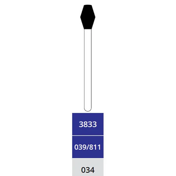 Diamond Bur, Barrel, X-Coarse, FG X-Long 034
