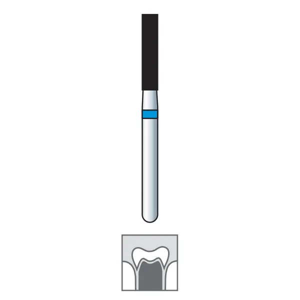 Diamond Burs, Cylinder, Fine Grit, FG 111-016