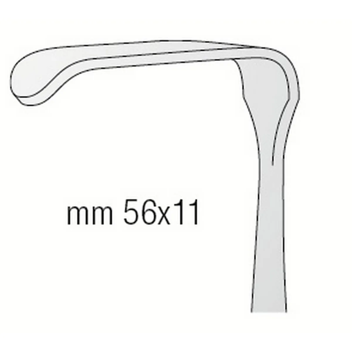 Retractor Kocher 56x11mm