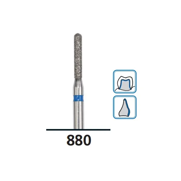 Round-End Cylinder Diamond Burs G880, Coarse Grit, FG-016