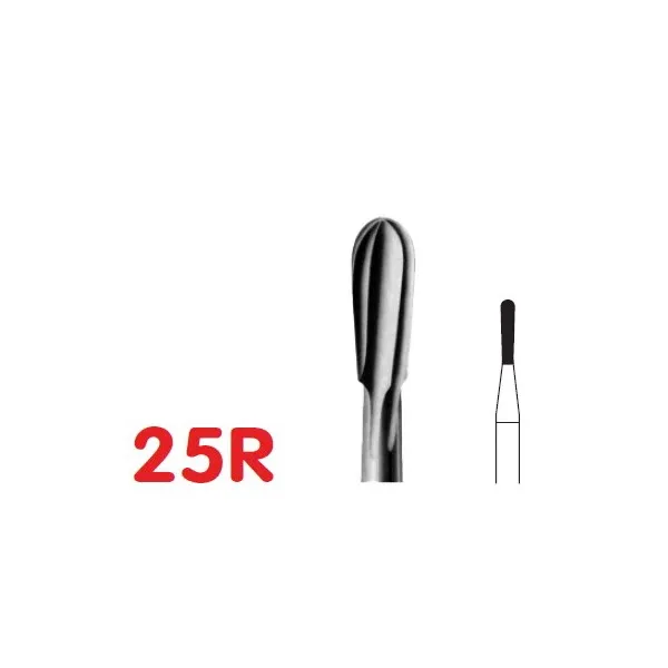 Pear Long Carbide Dental Burs FG25R, FG-012