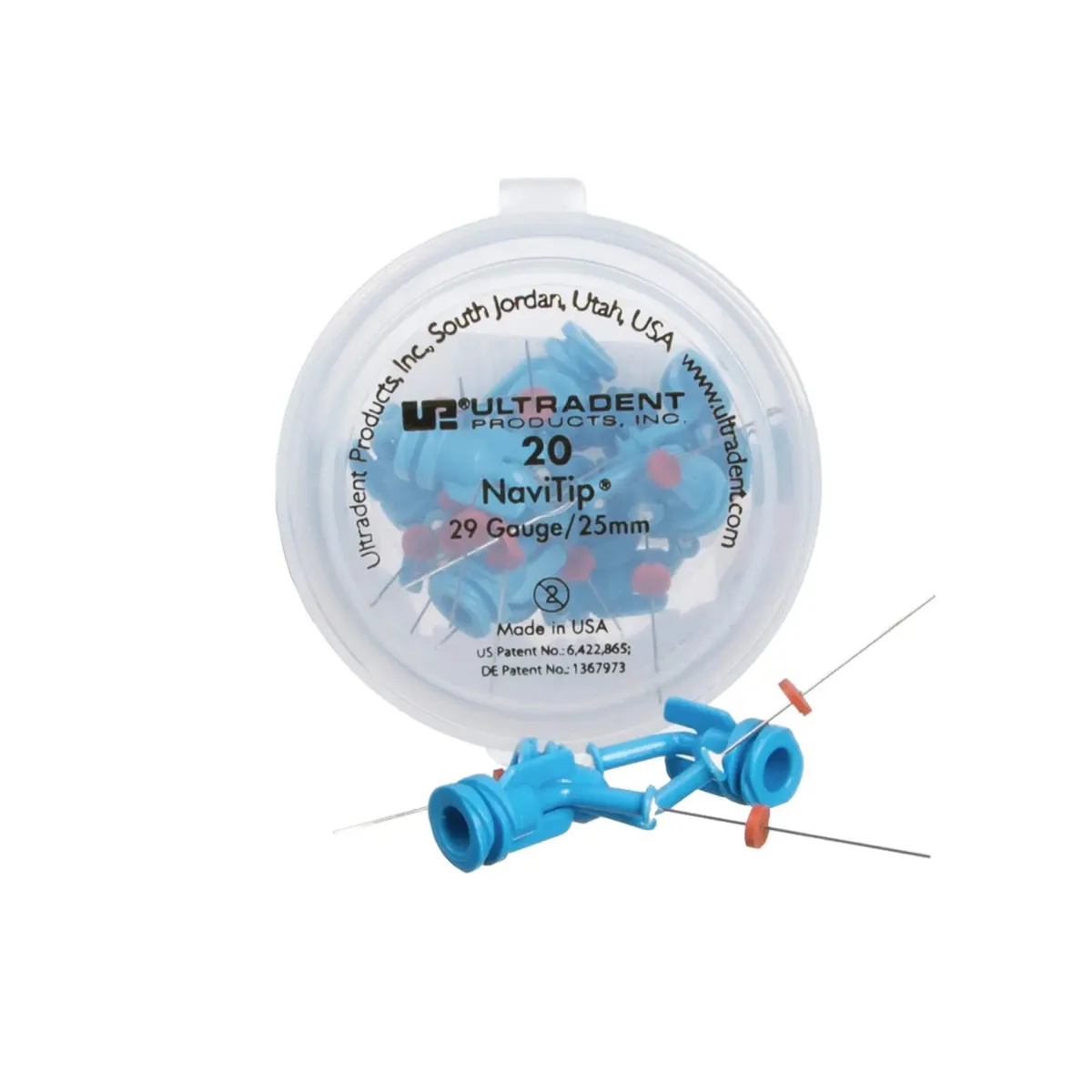 NaviTips 29G, Blue (25mm Length), Controlled Apex Delivery