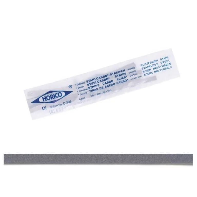 Separating Steel Carbo Strips G306L, Coarse Grit, Single Side, 6mm