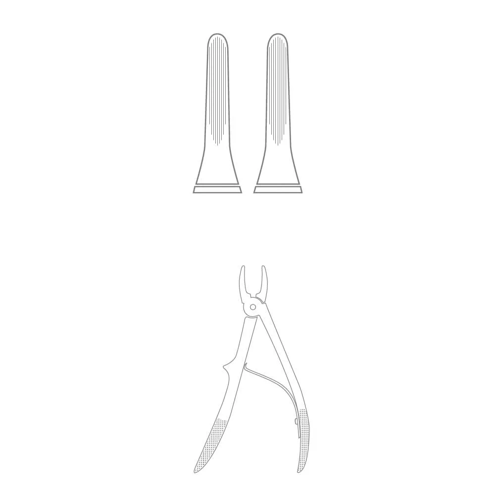 European Style Pedo Forceps #5 (Knurled Handle)