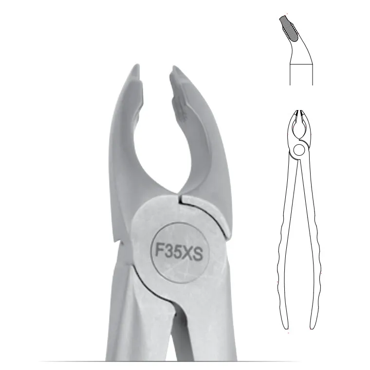 Upper Canines and Premolars Forceps, #35 Atraumair