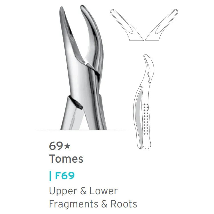 Upper and Lower Fragments and Roots Forceps #69