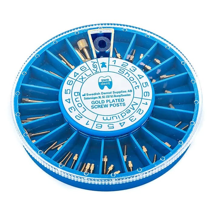Screw Posts, Gold Plate, Assorted, 120 Screws