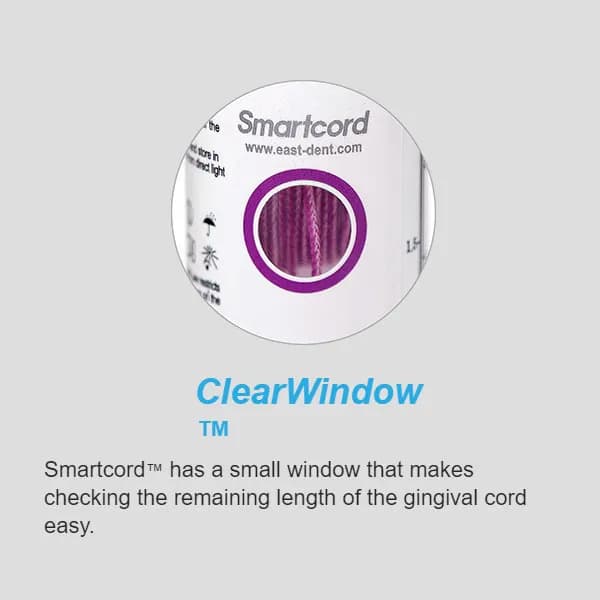 SmartCord 04-X, Impregnated with ACH, Retraction Cord, Size #0000
