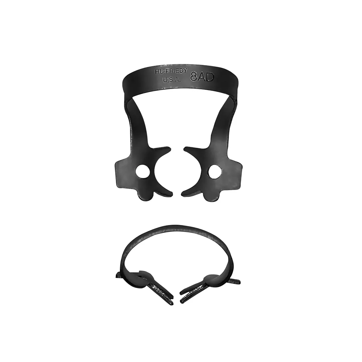 Rubber Dam Clamp #8AD, Molar/Distal, BlackLine