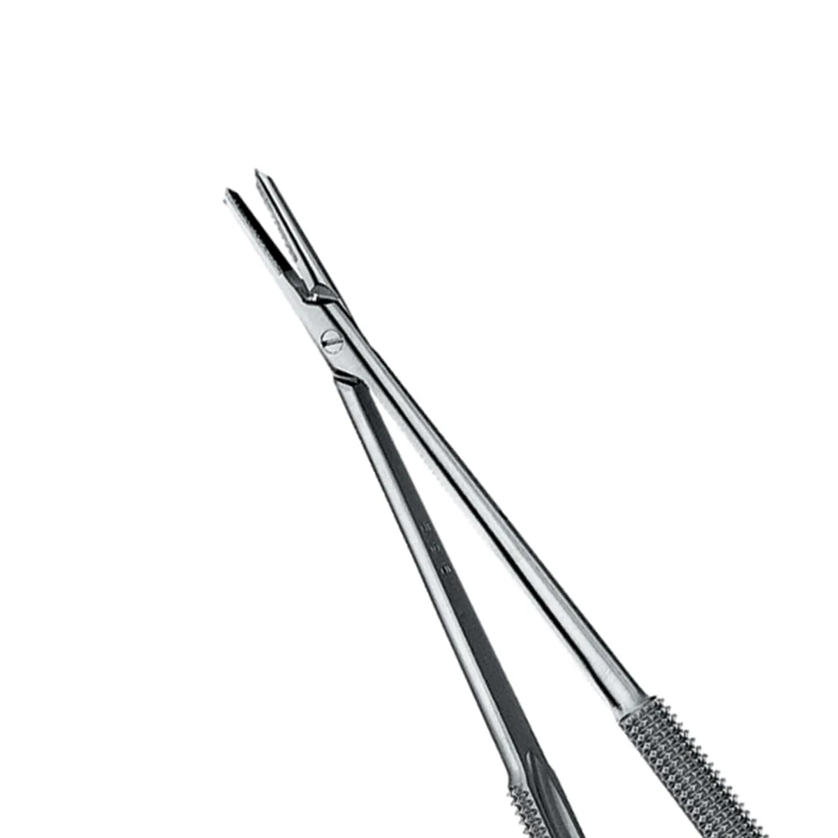 Straight Castroviejo Perma Sharp Needle Holder, 18 cm (7"), Round Handle