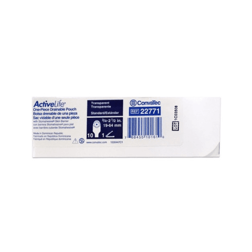 ConvaTec ActiveLife Drainable Colostomy Pouches, 22771