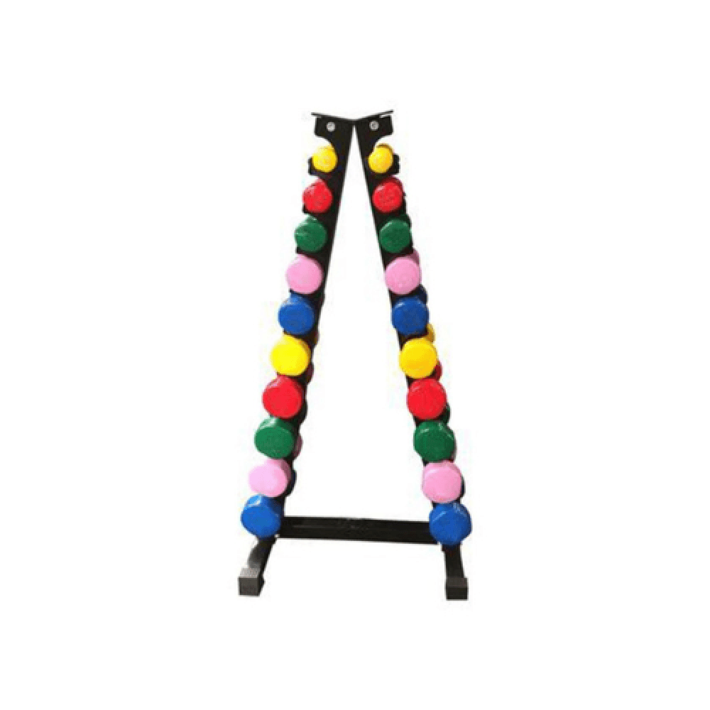 Dumbbell Set with Rack, 9 Pairs