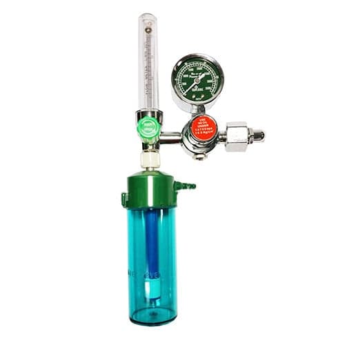 Oxygen Regulator for Cylinder, With Humidifier Bottle