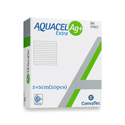 AQUACEL Ag Dressing, 5 × 5 cm