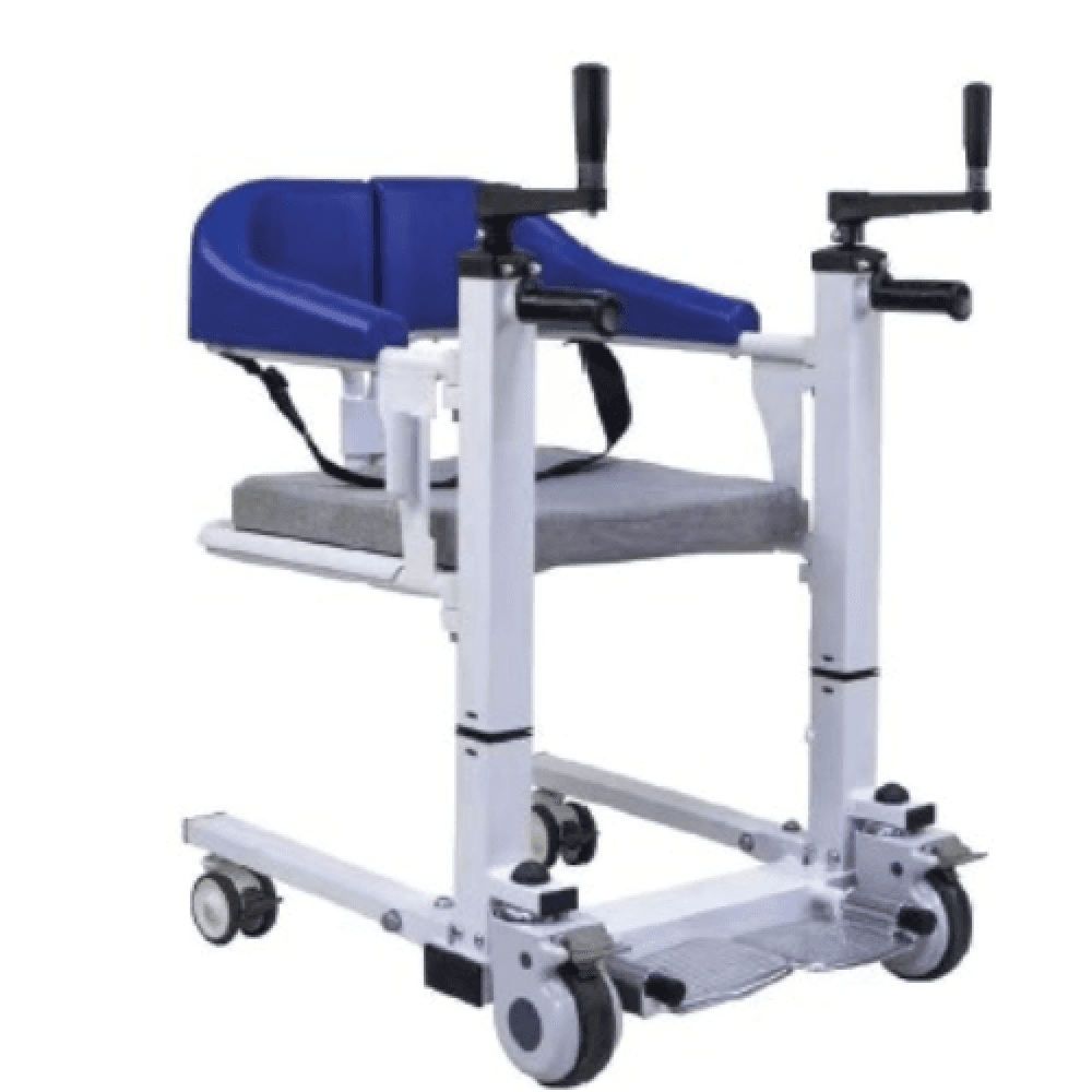 Manual Patient Transfer Commode Chair, With Seat