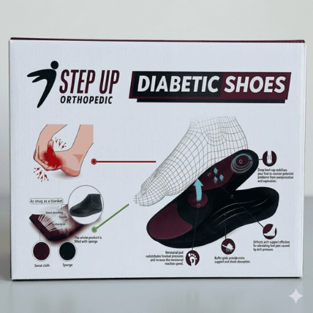 Diabetic Shoes, Closed-Toe, Step Up