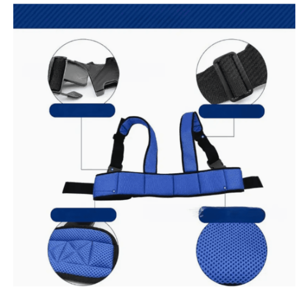 Padded Wheelchair Restraint Belt, Adult