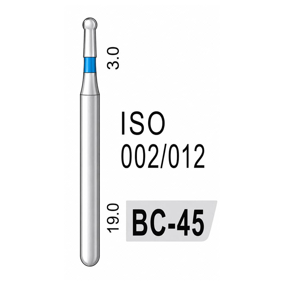 Ball Round Collar End BC-45, Standard Grit, 002/013
