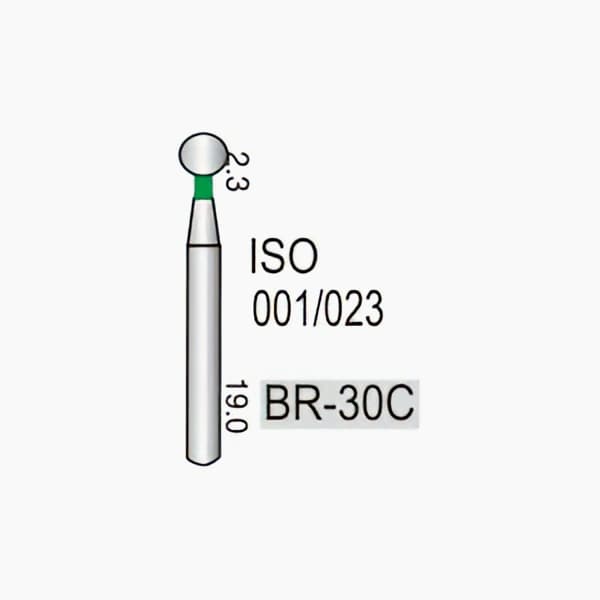 Ball Round End BR-30C, Coarse Grit, 001/024