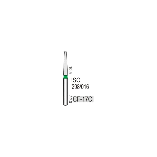 Chamfur Torpedo (Gingival Curettage) CF-17C, Coarse Grit, 299/017