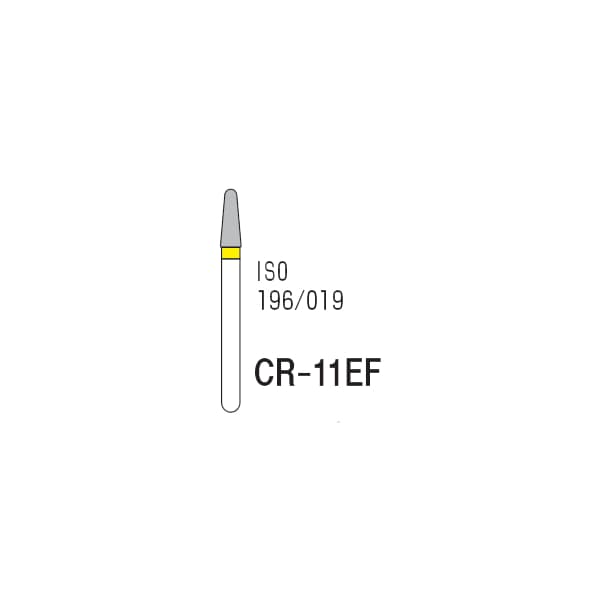 Round End Taper or Inlay Preparation Shape CR-11EF, Extra Fine Grit, 196/018