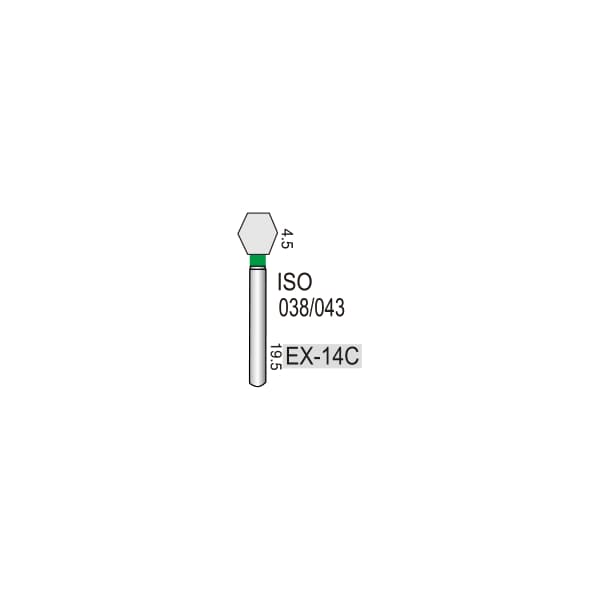 Special (Extra) Shape EX-14C, Coarse Grit, 038/040