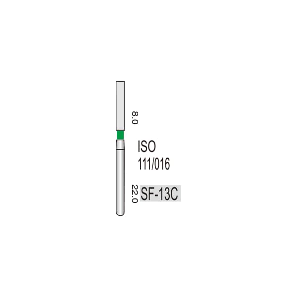 Straight Fissure (Flat End) SF-13C, Coarse Grit, 111/017