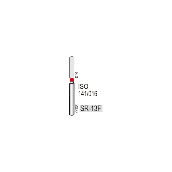 Shoulder Straight Round End Cylinder SR-13F, Fine Grit, 141/015