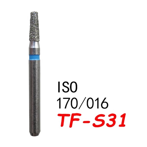Straight Taper Flat End Short TF-S31, Standard Grit, 170/016