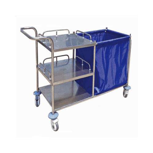 Washing Trolley, Stainless Steel Shelves