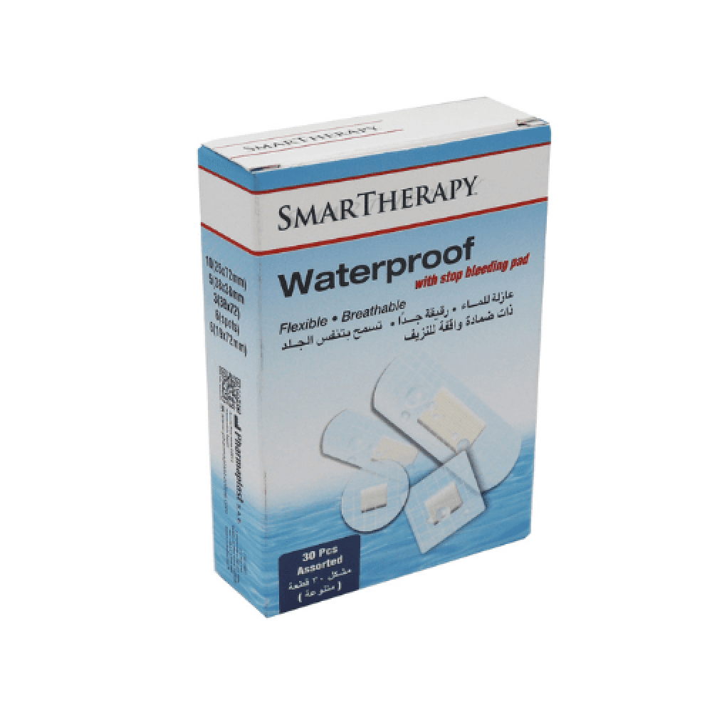 Assorted Transparent Waterproof Adhesive Bandages, 30 Pieces