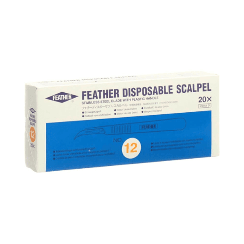 Sterile Surgical Scalpel with Handle, #12