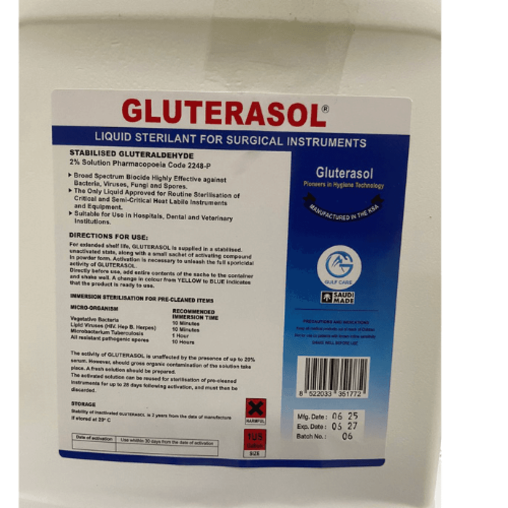 Gluterasol Surgical Instrument Disinfectant, Gallon/4L