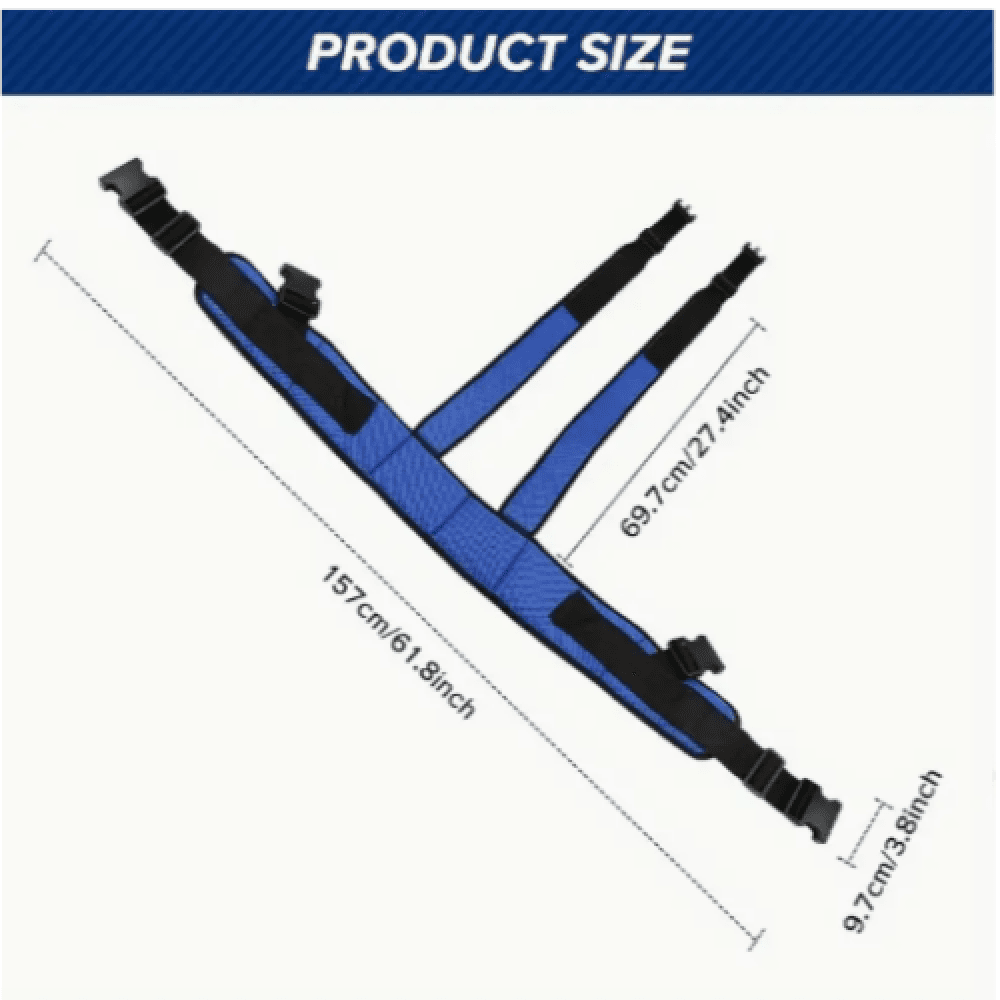 Padded Wheelchair Restraint Belt, Adult