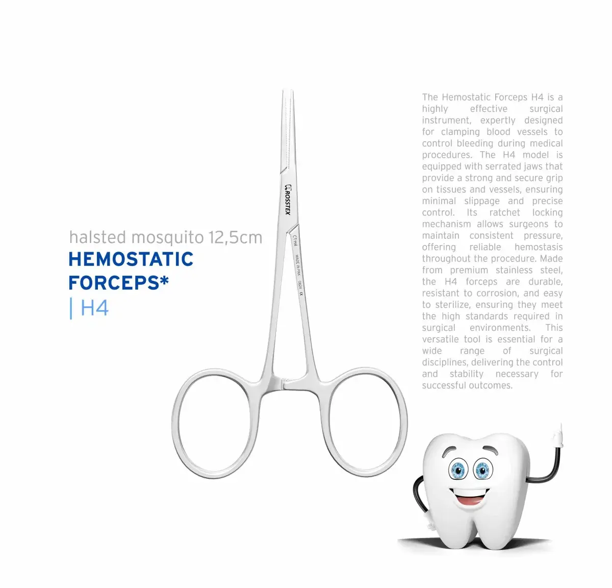 Surgical Forceps Halsted Mosquito, Straight, 12.0 cm