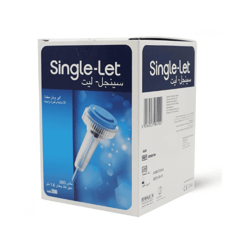 Single Let Blood Glucose Lancets, Single-Use, 200 Pieces