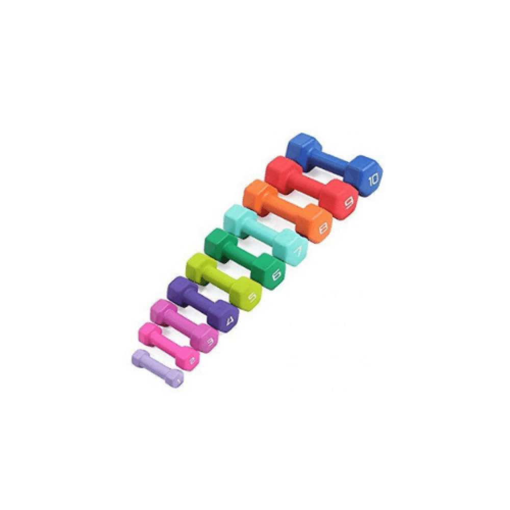 Dumbbell Set with Rack, 5 Pairs