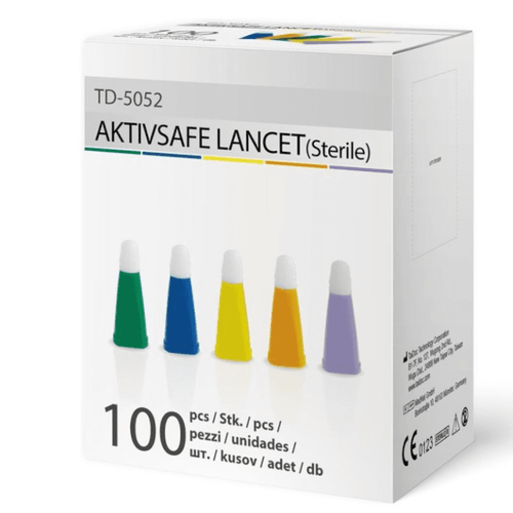 Sterile Plastic Lancets, 100 Pieces