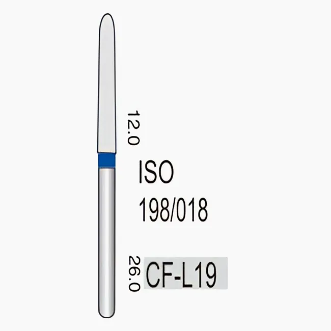 Chamfur Torpedo (Gingival Curettage) Long Shank CF-L19, Standard Grit, 212/018
