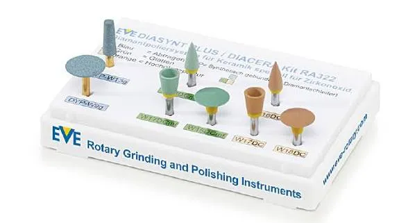 DIASYNT PLUS & DIACERA, Zirconia Polishing, RA, 8 Pieces